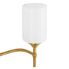 Home Decorators Collection 39340-HBBW Lámpara de Tocador Moderna Latón Mate 4 Luces