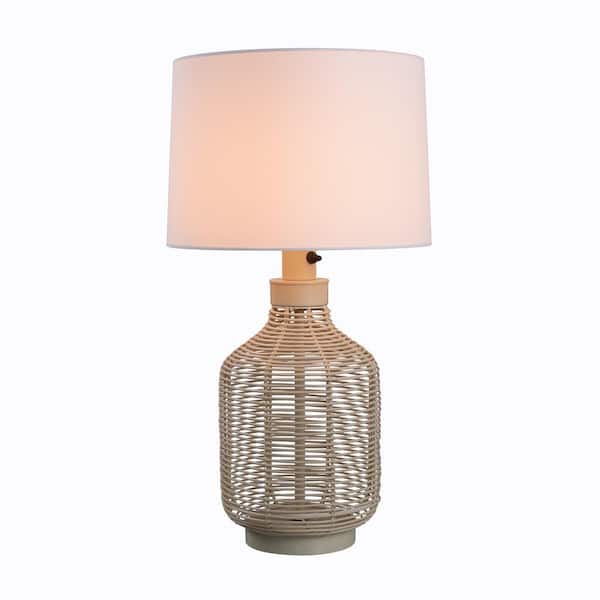 Palmdale 29 in. Gray Outdoor/Indoor Table Lamp- 1008380669