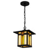 Home Decorators Collection HD0547G Lámpara Colgante Exterior Negra con Cristal Tiffany | MiOfertas