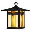 Home Decorators Collection HD0547G Lámpara Colgante Exterior Negra con Cristal Tiffany | MiOfertas