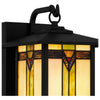 Home Decorators Collection HD0547A 9.13" Farol de Pared Exterior Tiffany Negro Mate | MiOfertas