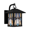 Home Decorators Collection HD7837B Lámpara de Pared Exterior Negra Mate con Pantalla Tiffany | MiOfertas