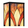 Home Decorators Collection HD7839F Lámpara de Pared Exterior Negra Mate con Pantalla Tiffany | MiOfertas