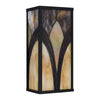 Home Decorators Collection HD7839F Lámpara de Pared Exterior Negra Mate con Pantalla Tiffany | MiOfertas