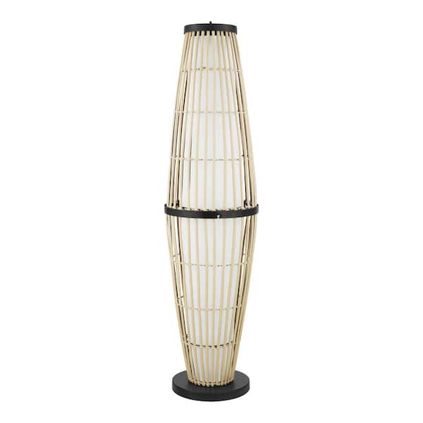 Ryland 51 in. Natural Tan Outdoor/Indoor Floor Lamp- 1008257621