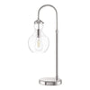 Bakerston 23.5 in. Polished Nickel Table Lamp with Clear Glass Shade- 1008082550 | HD19565TL1 | MiOfertas
