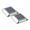 NATURE POWER 21070 Lámpara Solar LED para Jardín Acero Inoxidable (Paquete de 2) | MiOfertas