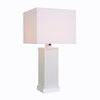 Edgehill 27.25 in Square White Finish Outdoor/Indoor Table Lamp- 1008380482 | HDP06590WH | MiOfertas